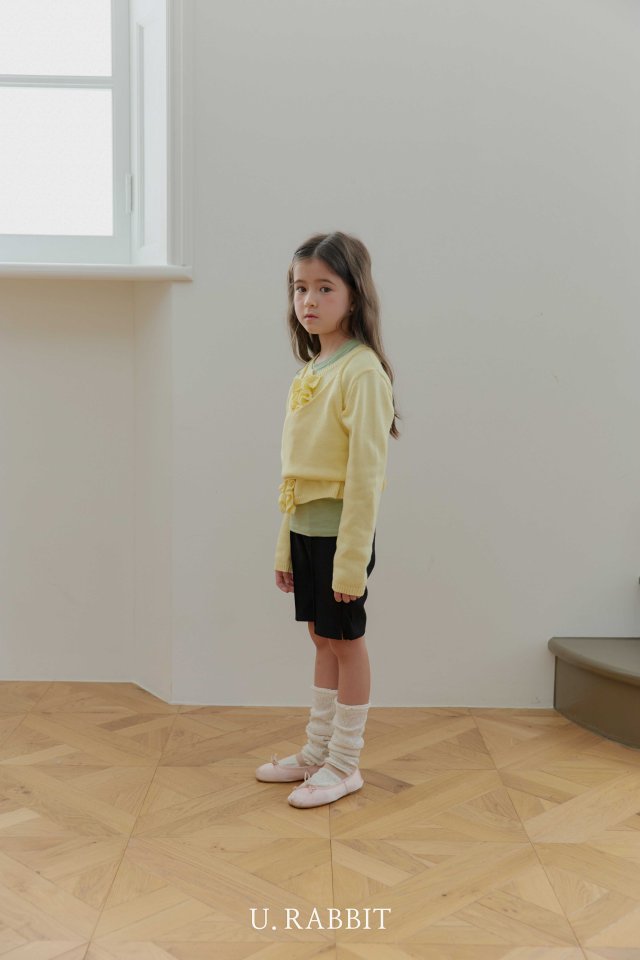 Urban Rabbit - Korean Children Fashion - #todddlerfashion - Frill Layered Knit Set - 7