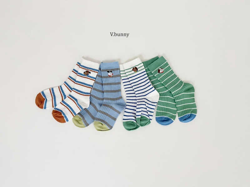 V Bunny - Korean Children Fashion - #Kfashion4kids - Mungs Socks Set - 3