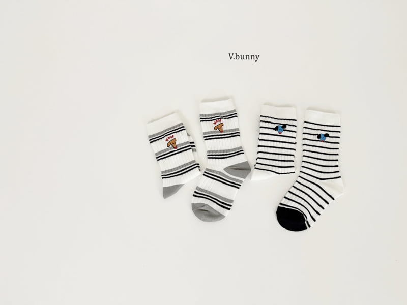V Bunny - Korean Children Fashion - #Kfashion4kids - What Is Socks Set - 7