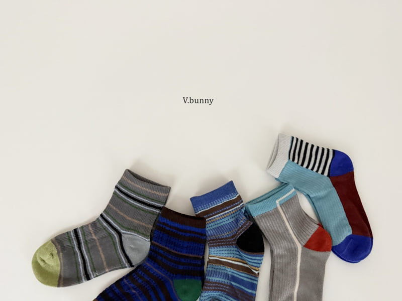 V Bunny - Korean Children Fashion - #Kfashion4kids - Urban S Socks Set - 6