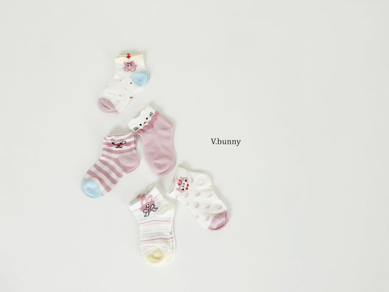 V Bunny - Korean Children Fashion - #Kfashion4kids - Very Bunny Socks Set - 2