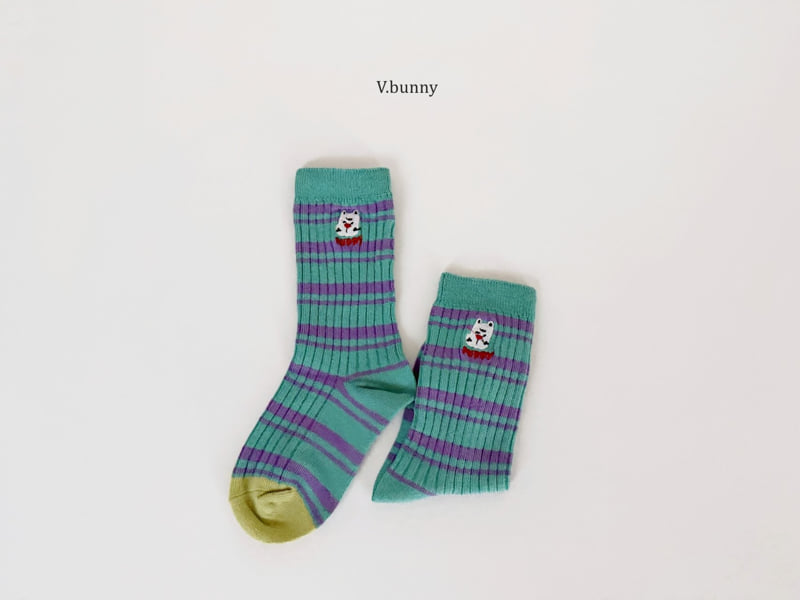V Bunny - Korean Children Fashion - #childofig - Joyful Socks Set - 8
