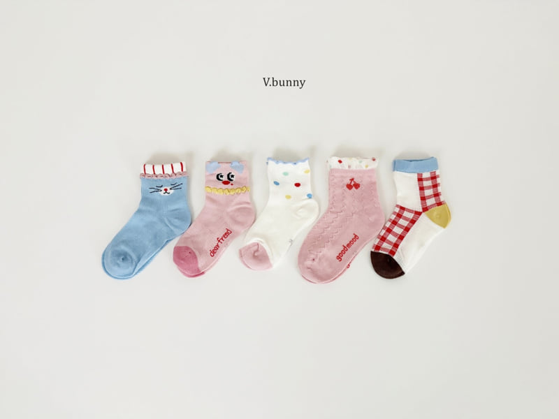V Bunny - Korean Children Fashion - #childofig - Dear Friend Socks Set