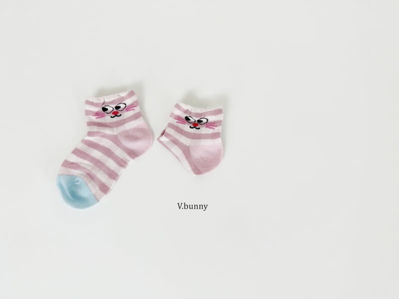 V Bunny - Korean Children Fashion - #childofig - Very Bunny Socks Set - 10