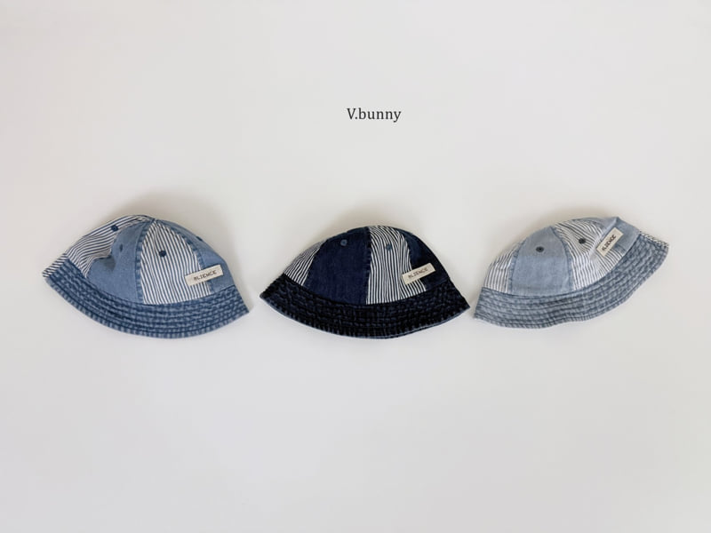 V Bunny - Korean Children Fashion - #childofig - Mixed Denim Cap