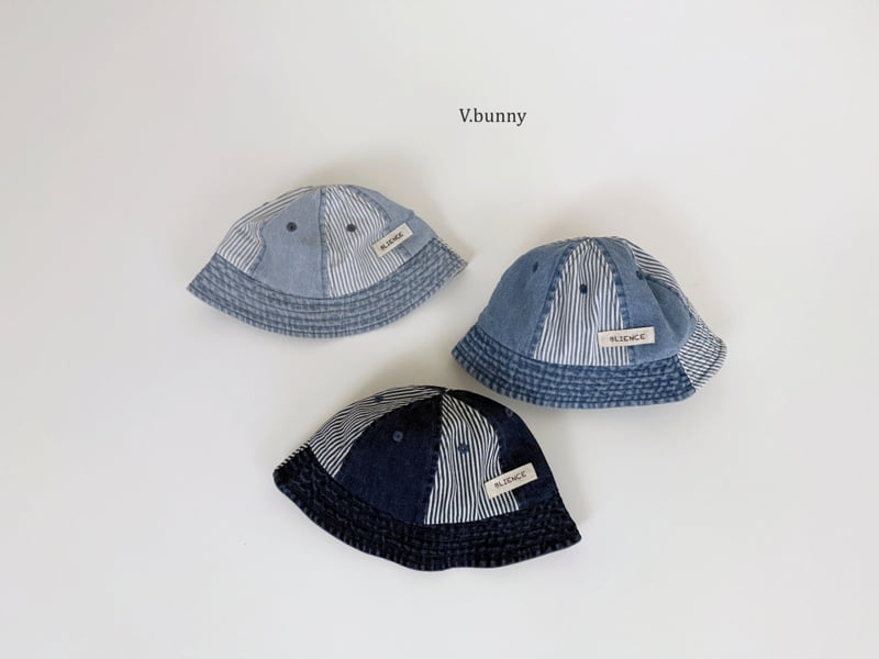V Bunny - Korean Children Fashion - #childofig - Mixed Denim Cap - 2