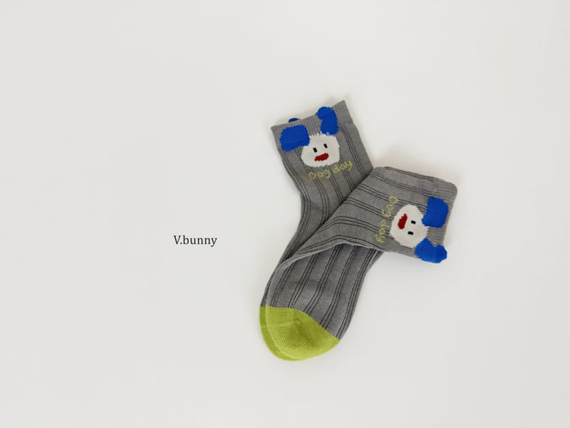 V Bunny - Korean Children Fashion - #childrensboutique - Perky Puppy Socks Set - 10