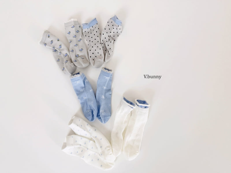 V Bunny - Korean Children Fashion - #childrensboutique - Raycle Socks Set - 5