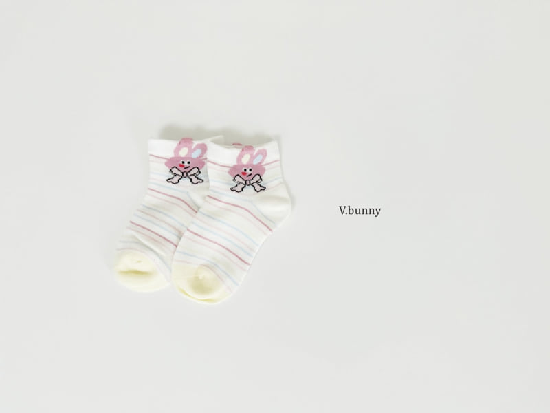 V Bunny - Korean Children Fashion - #childrensboutique - Very Bunny Socks Set - 11