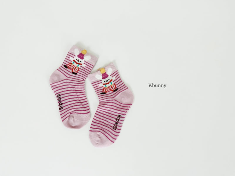 V Bunny - Korean Children Fashion - #designkidswear - Parade Socks Set - 10