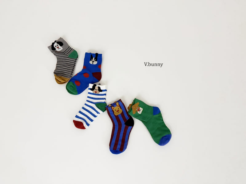V Bunny - Korean Children Fashion - #designkidswear - Oji Socks Set - 2