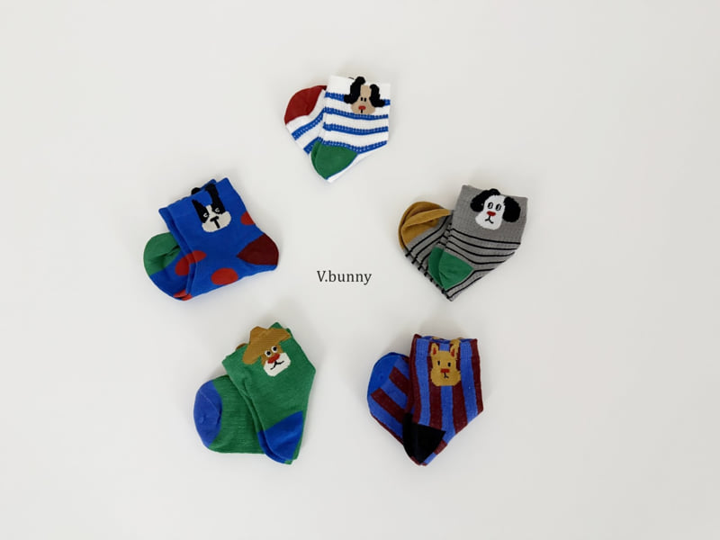 V Bunny - Korean Children Fashion - #discoveringself - Oji Socks Set - 3