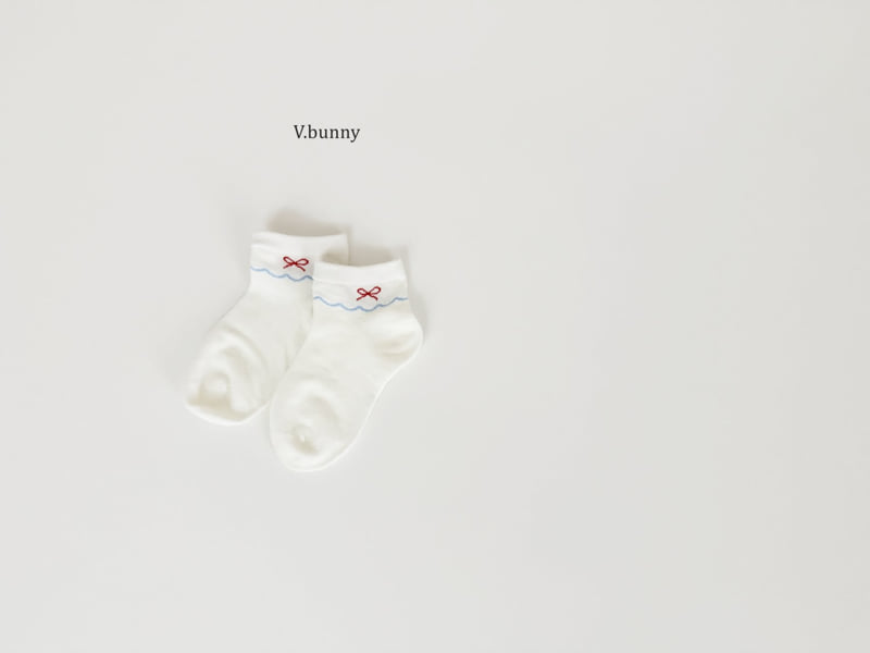 V Bunny - Korean Children Fashion - #fashionkids - Sunny Ribbon Socks Set - 10