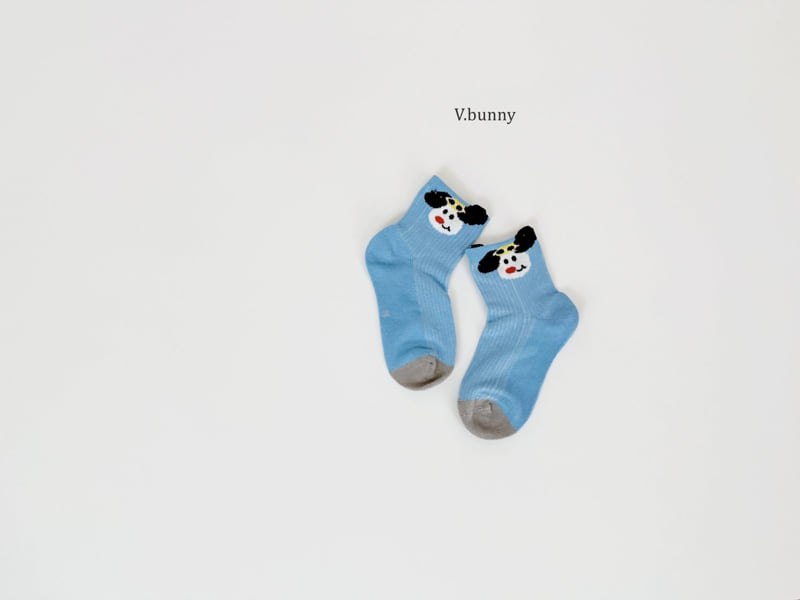 V Bunny - Korean Children Fashion - #fashionkids - Blues Socks Set - 9