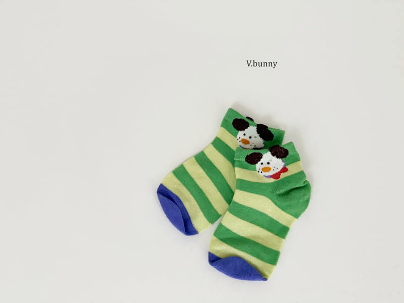V Bunny - Korean Children Fashion - #fashionkids - Muffler Dog Socks Set - 7