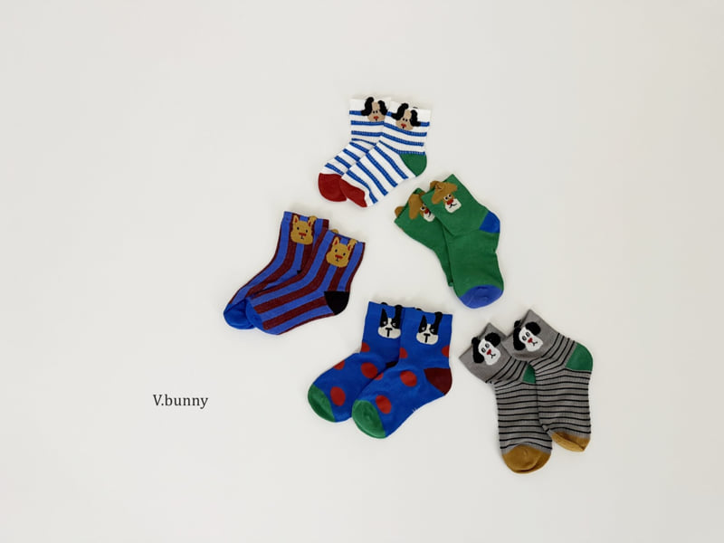 V Bunny - Korean Children Fashion - #discoveringself - Oji Socks Set - 4