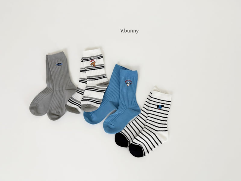 V Bunny - Korean Children Fashion - #fashionkids - What Is Socks Set - 3