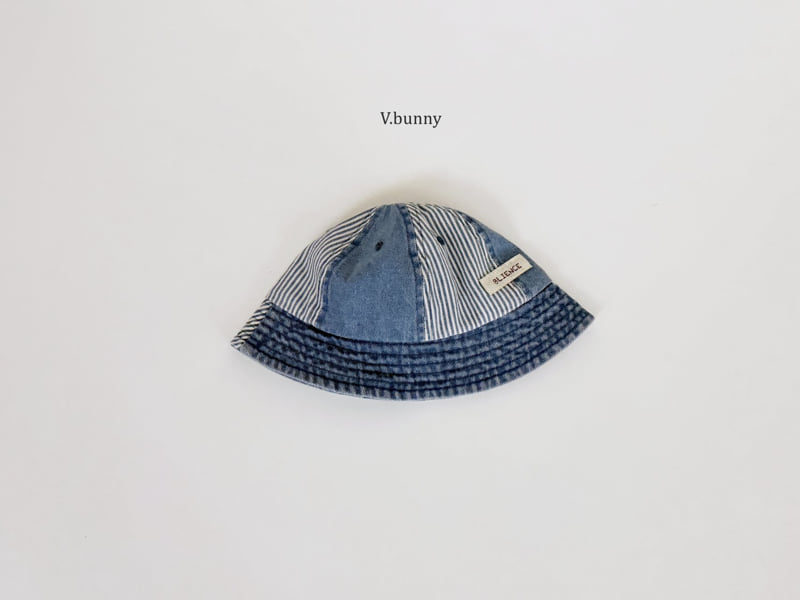 V Bunny - Korean Children Fashion - #fashionkids - Mixed Denim Cap - 6