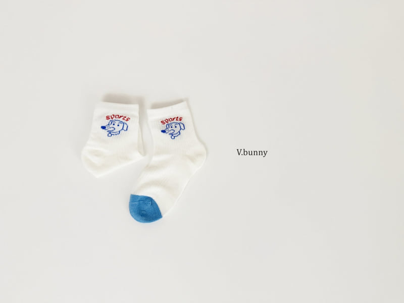 V Bunny - Korean Children Fashion - #kidsshorts - Blues Socks Set - 10