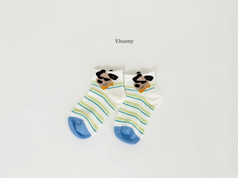 V Bunny - Korean Children Fashion - #kidsshorts - Muffler Dog Socks Set - 8