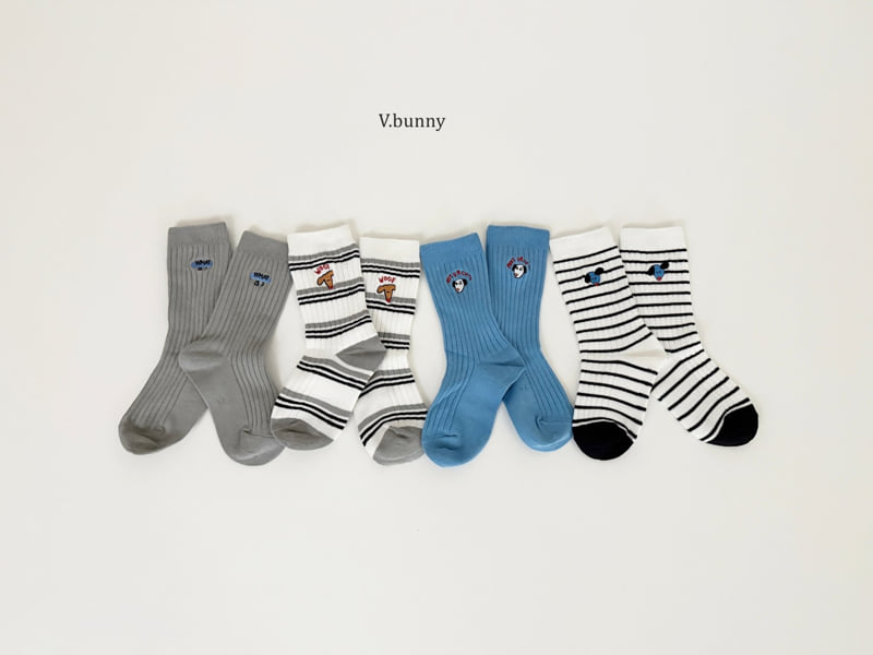 V Bunny - Korean Children Fashion - #fashionkids - What Is Socks Set - 4