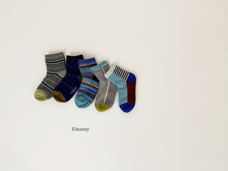 V Bunny - Korean Children Fashion - #kidsshorts - Urban S Socks Set - 3