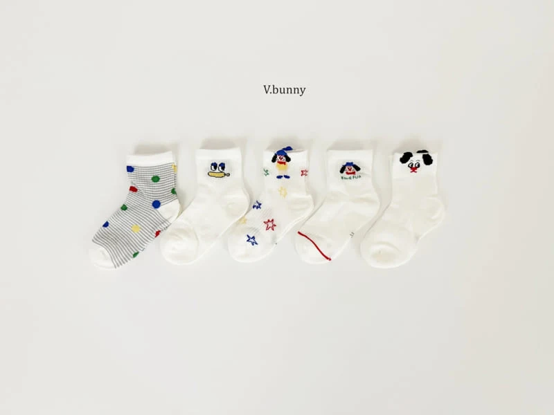 V Bunny - Korean Children Fashion - #kidsshorts - Poco Poco Socks Set