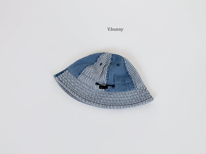 V Bunny - Korean Children Fashion - #kidsshorts - Mixed Denim Cap - 7