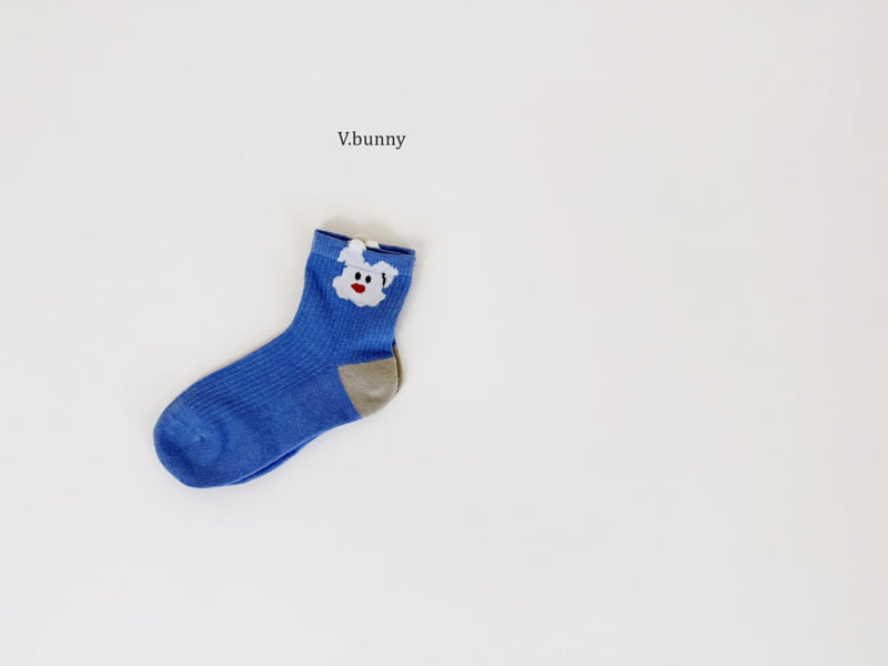 V Bunny - Korean Children Fashion - #kidsstore - Blues Socks Set - 11