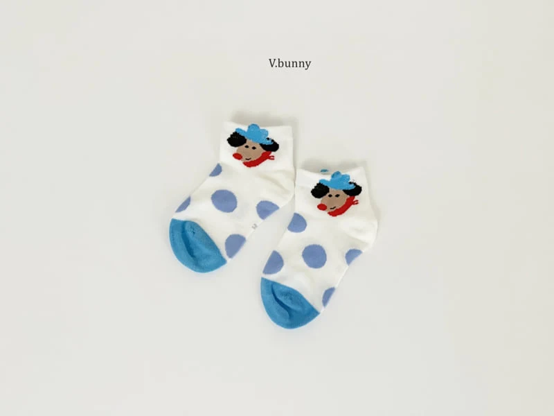 V Bunny - Korean Children Fashion - #kidsstore - Muffler Dog Socks Set - 9