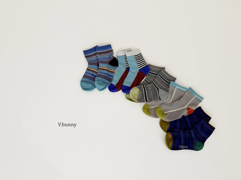 V Bunny - Korean Children Fashion - #kidsshorts - Urban S Socks Set - 4