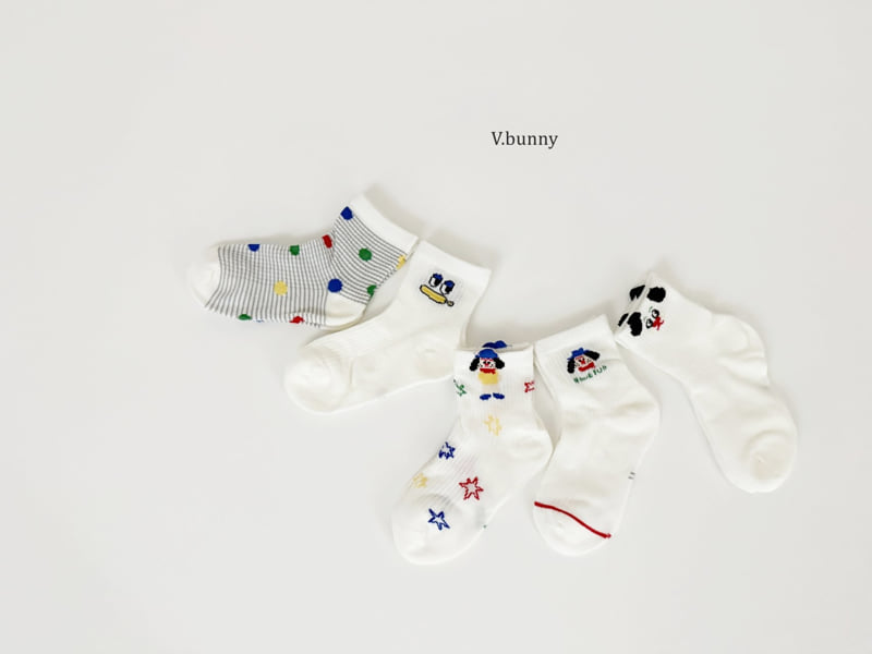 V Bunny - Korean Children Fashion - #kidsstore - Poco Poco Socks Set - 2