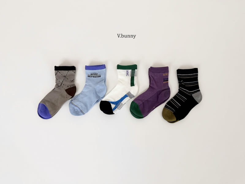 V Bunny - Korean Children Fashion - #kidsstore - Outfit Socks Set
