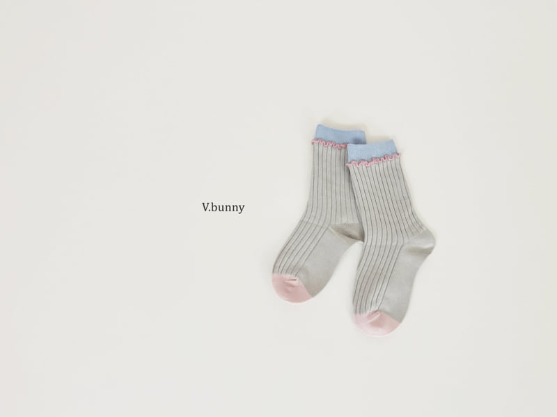 V Bunny - Korean Children Fashion - #kidzfashiontrend - Pink Pearl Socks Set - 9