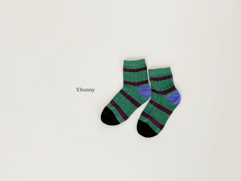 V Bunny - Korean Children Fashion - #kidzfashiontrend - M Street Socks Set - 7