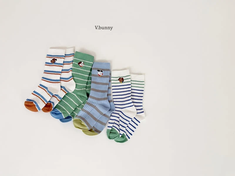 V Bunny - Korean Children Fashion - #kidzfashiontrend - Mungs Socks Set - 2