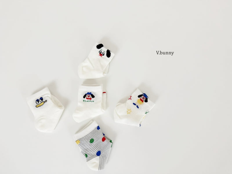 V Bunny - Korean Children Fashion - #kidzfashiontrend - Poco Poco Socks Set - 3