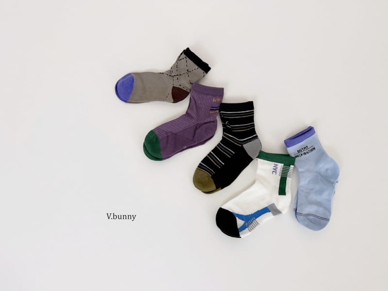 V Bunny - Korean Children Fashion - #kidzfashiontrend - Outfit Socks Set - 2