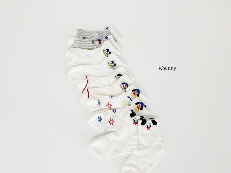 V Bunny - Korean Children Fashion - #littlefashionista - Poco Poco Socks Set - 5