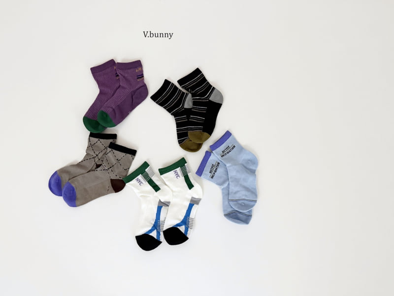 V Bunny - Korean Children Fashion - #Kfashion4kids - Outfit Socks Set - 4