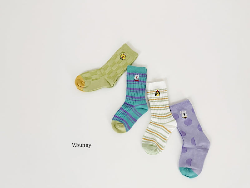 V Bunny - Korean Children Fashion - #magicofchildhood - Joyful Socks Set - 2