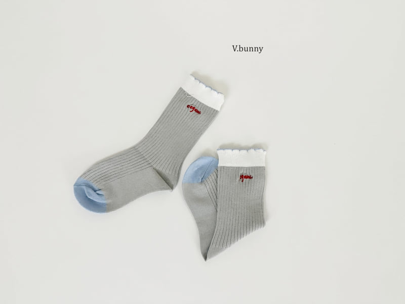 V Bunny - Korean Children Fashion - #magicofchildhood - Elegance Socks Set - 11