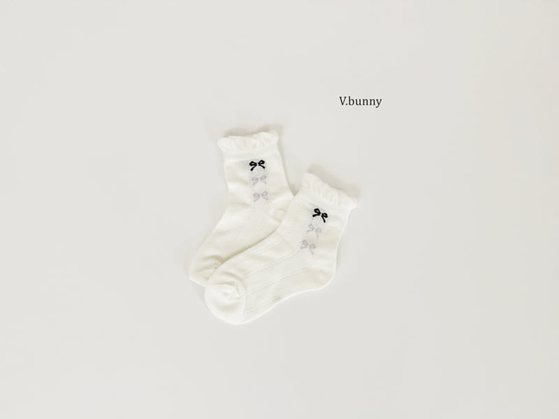 V Bunny - Korean Children Fashion - #magicofchildhood - Mauve Socks Set - 8