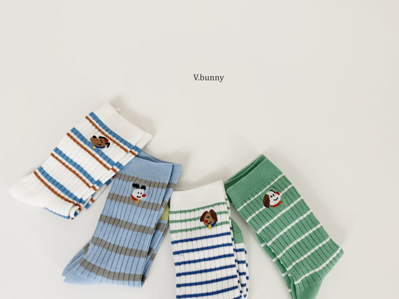 V Bunny - Korean Children Fashion - #magicofchildhood - Mungs Socks Set - 5