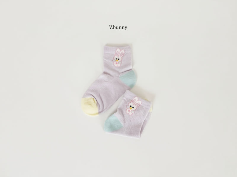 V Bunny - Korean Children Fashion - #prettylittlegirls - Keyring Socks Set - 9
