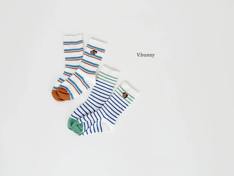 V Bunny - Korean Children Fashion - #prettylittlegirls - Mungs Socks Set - 7