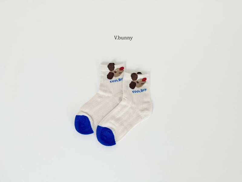V Bunny - Korean Children Fashion - #stylishchildhood - Perky Puppy Socks Set - 8