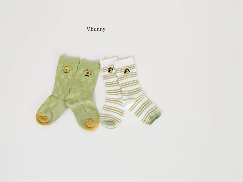 V Bunny - Korean Children Fashion - #stylishchildhood - Joyful Socks Set - 7