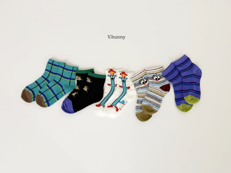 V Bunny - Korean Children Fashion - #prettylittlegirls - Any Boom Socks Set - 4