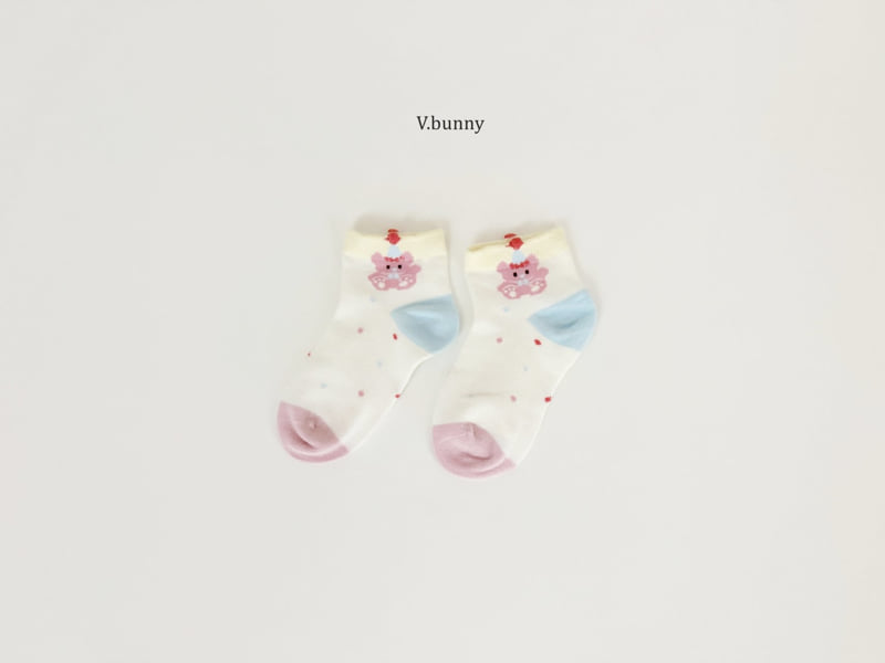 V Bunny - Korean Children Fashion - #todddlerfashion - Very Bunny Socks Set - 7